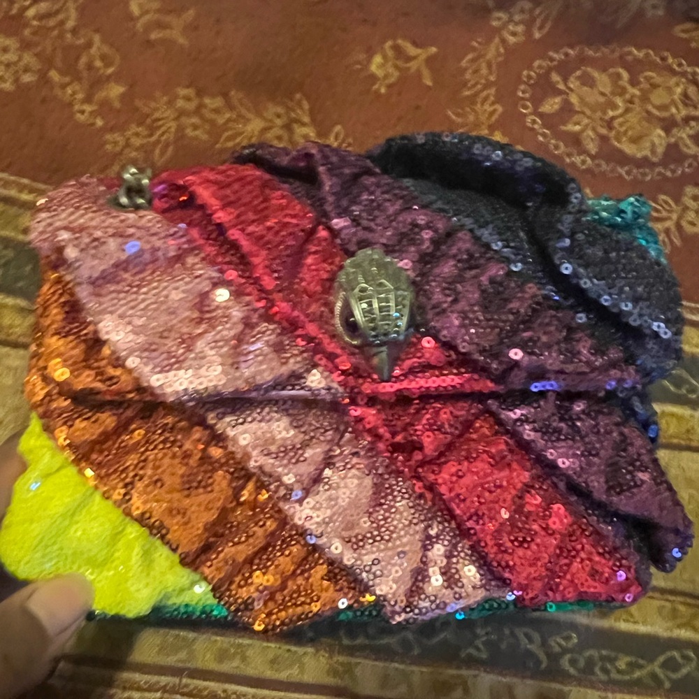 Multicolor Sequin Clutch